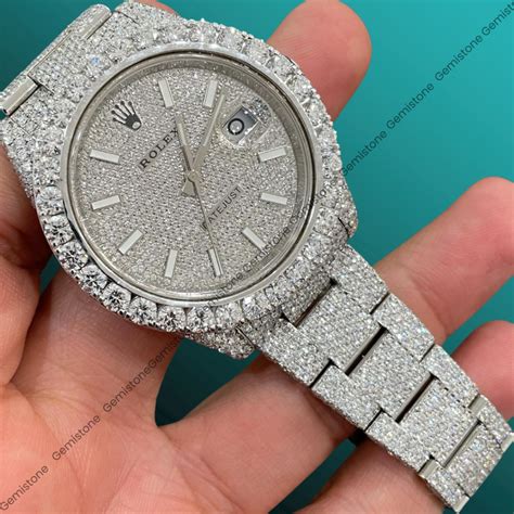 rolex iced out vvs|rolex iced out watch.